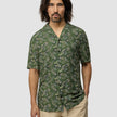 Breeze Bowling Short Sleeve Shirt Green Paisley