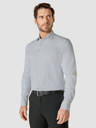 Dress Shirt Blue Mirage Stripes Regular