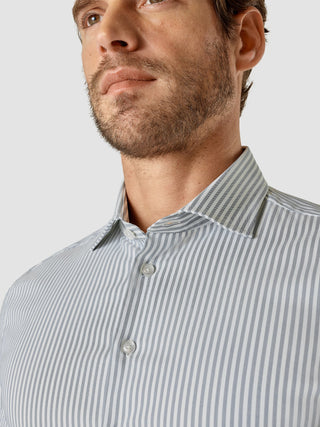 Dress Shirt Blue Mirage Stripes Slim