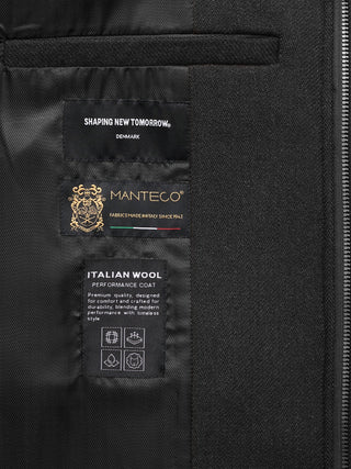 Casentino Wool Coat Black