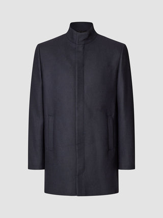 Casentino Wool Coat Dark Navy