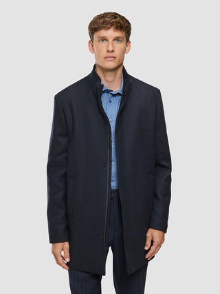 Casentino Wool Coat Dark Navy