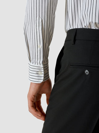 Classic Shirt Black Stripes Regular