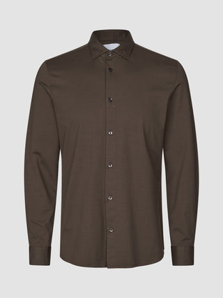 Classic Shirt Saddle Brown Regular