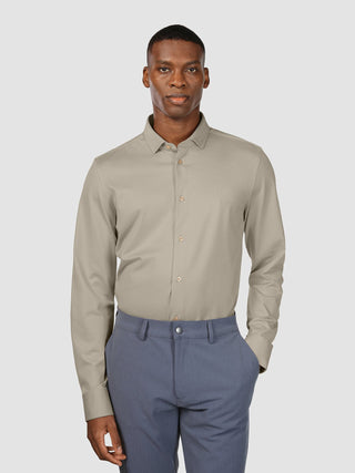 Classic Hemd Stone Beige Slim