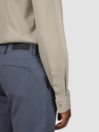 Classic Hemd Stone Beige Slim