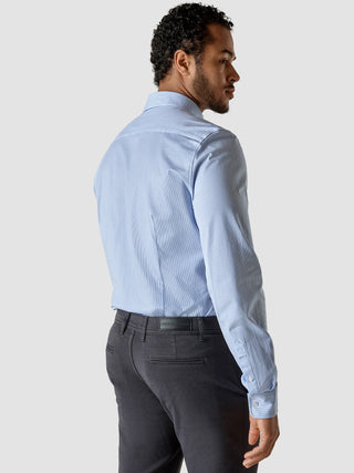 Classic Shirt Light Blue Stripes Slim