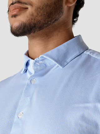 Classic Shirt Light Blue Stripes Slim
