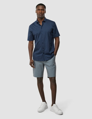 Classic Short Sleeve Shirt Lotus Navy