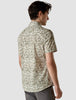 Classic Short-Sleeved Patterned Shirt Dried Leaves