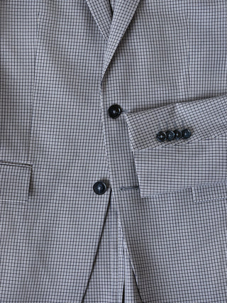 Essential Blazer Slim Duo Check Blue