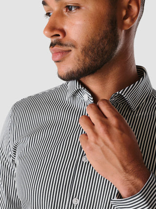 Classic Shirt Navy Stripes Slim