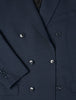 Double Breasted Tech Wool Blazer Navy