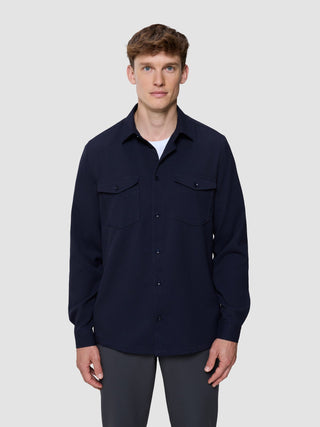 Effortless Overshirt Dark Navy
