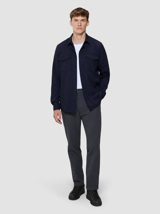 Effortless Overshirt Dark Navy