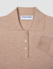 Women's Elevated Knit Polo Copper Melange