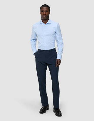 Elevated Shirt Light Blue Stripe Thin Regular