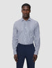 Elevated Shirt Navy Stripe Thin Slim