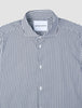 Elevated Shirt Navy Stripe Thin Regular