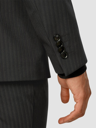 Essential Suit Asphalt Pinstripe