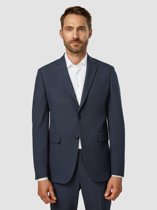 Essential Blazer Slim Dark Blue Check