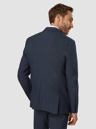 Essential Blazer Slim Dark Blue Check