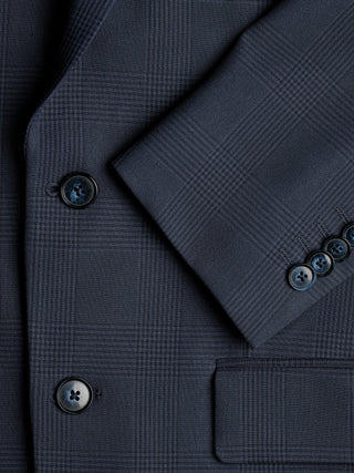 Essential Blazer Slim Dark Blue Check