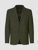 Essential Blazer Slim Moss Green Pinstripe