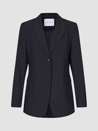Essential Blazer Navy Pinstripe
