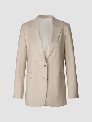Essential Blazer Toffee Check