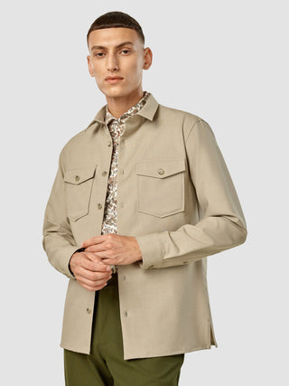 Essential Overshirt Moonstone Melange