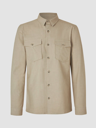 Essential Overshirt Moonstone Melange