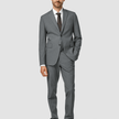 Essential Suit Pants Regular Dark Grey Melange