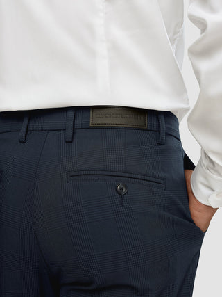 Essential Suit Dark Blue Check