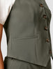 Essential Vest Short Dark Olive