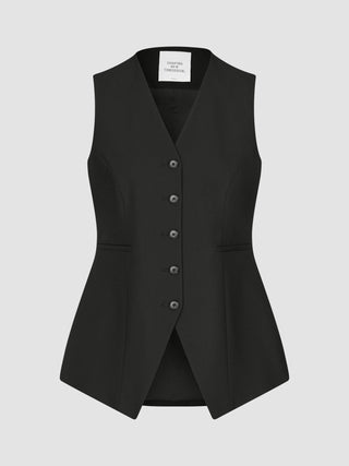 Essential Set Long Vest & Wide Pants