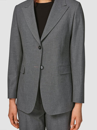 Essential Blazer Dark Grey Melange