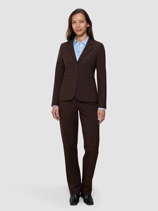 Essential Suit Straight Espresso