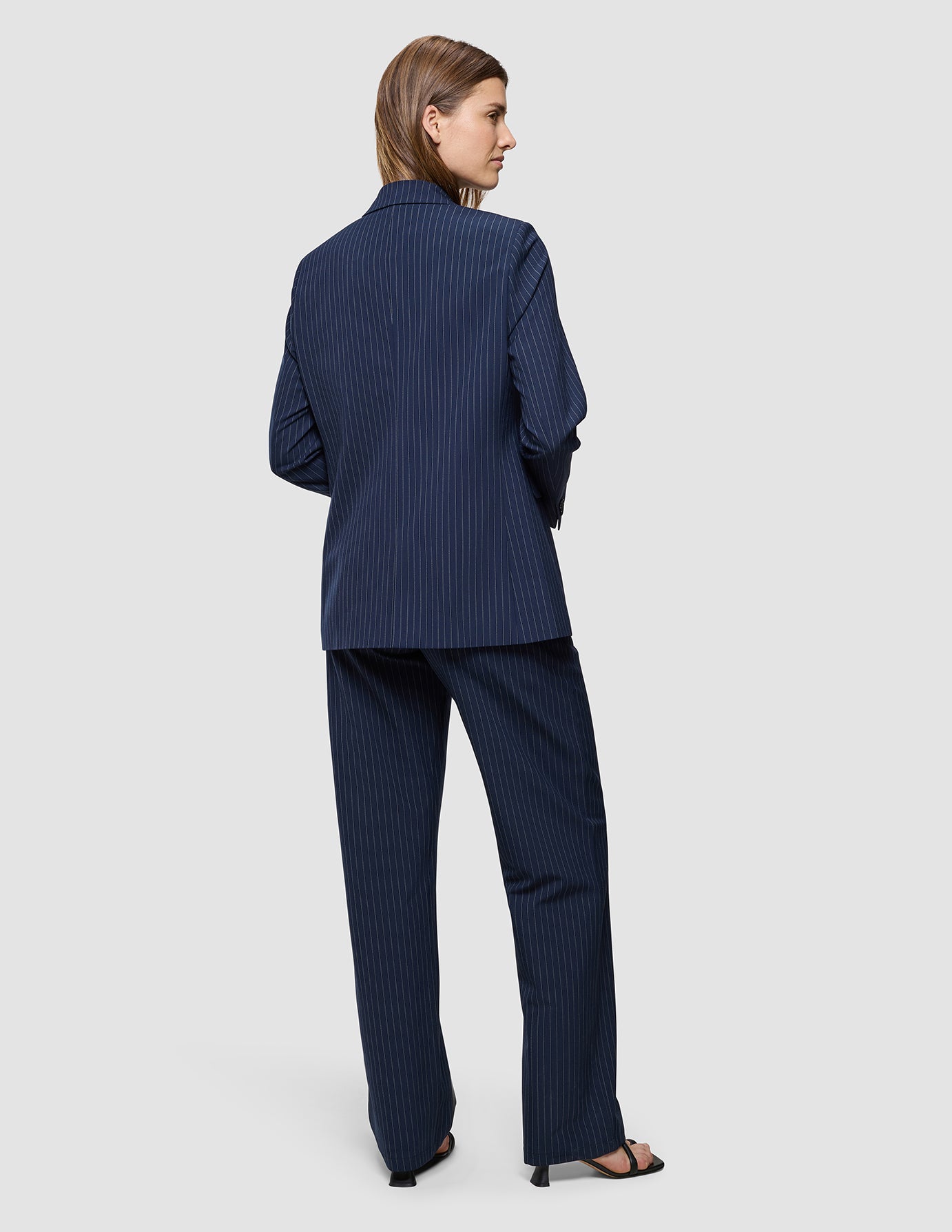 Essential Blazer Navy Pinstripe