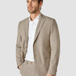 Essential Blazer Beige Melange Slim