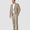 Essential Blazer Beige Melange Regular