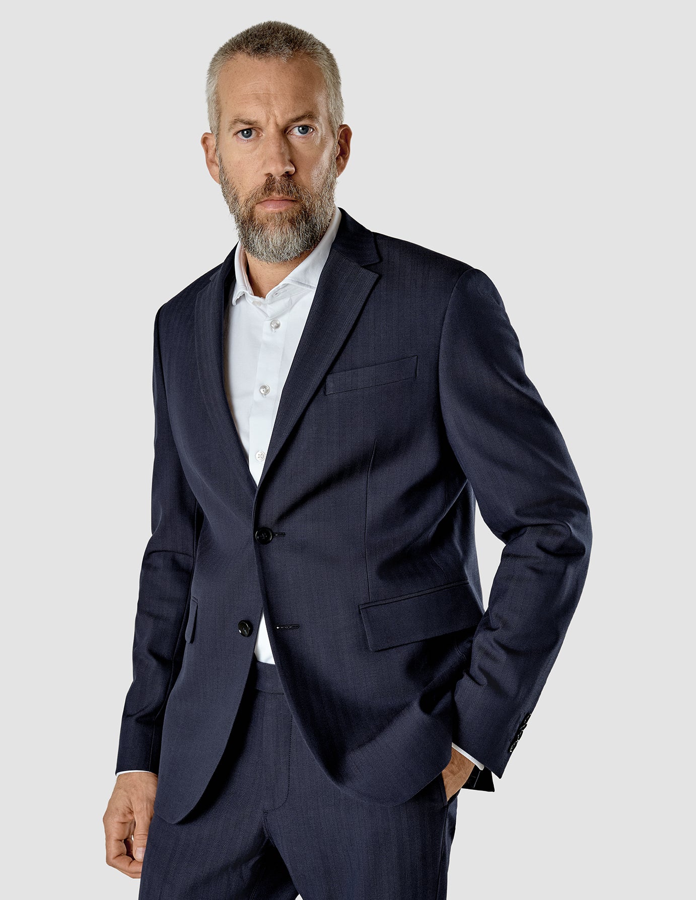 Essential Blazer Dark Navy Regular