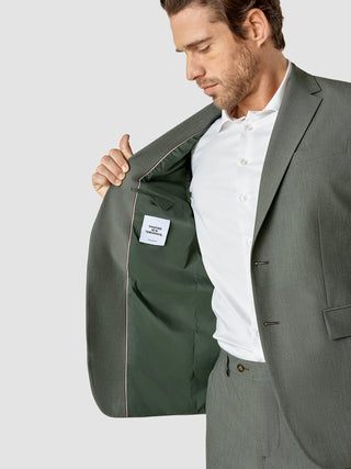 Essential Blazer Regular Green Melange
