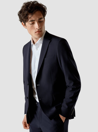 Essential Blazer Slim Midnight Blue