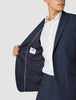 Essential Blazer Navy Melange Slim