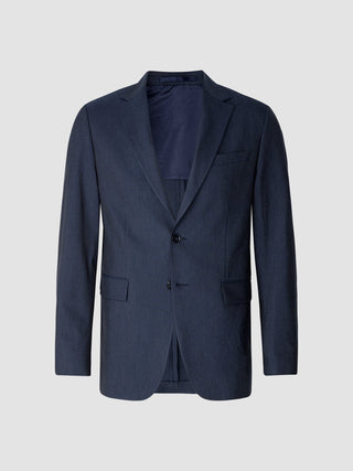 Essential Blazer Navy Melange Slim