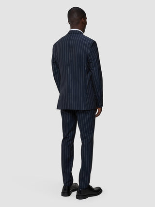 Essential Blazer Navy Stripes Slim