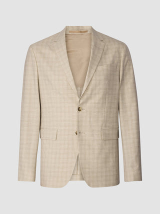 Essential Easy Blazer Slim Warm Sand