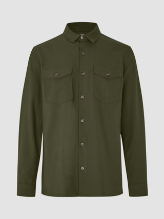 Essential Overshirt Clover Green