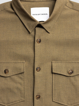 Essential Overshirt Vintage Brown Melange